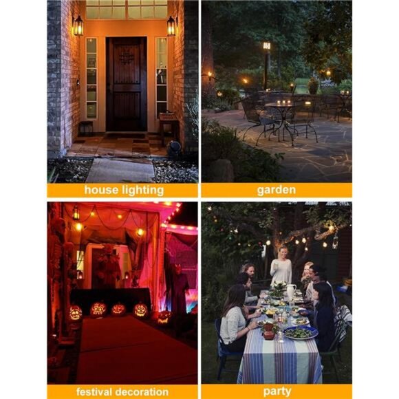 【Upgraded】 LED Flame Light Bulbs, 4 Modes Flickering Light Bulbs - Picture 2 of 7